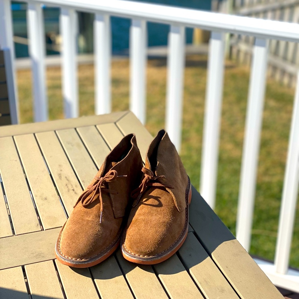 J. Crew MacAlister boots made in Italy! Brown suede.